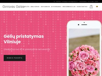 Gėlių pristatymas Vilniuje – Gintaresgeles.lt  www.gintaresgeles.lt