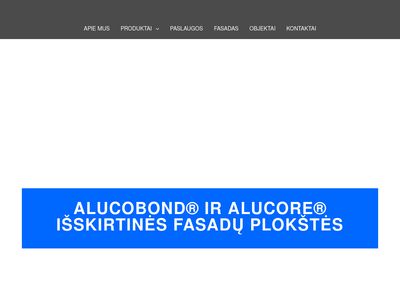 Fasadų plokštės | ALUCOBOND  alucobond.lt