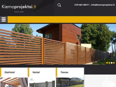 Tvoros, vartai | kiemoprojektai.lt  www.kiemoprojektai.lt