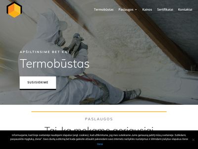 Šiltinimas putų poliuretanu | Termobustas  Termobustas.lt
