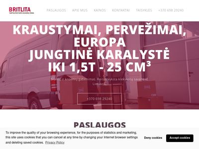 Siuntų ir krovinių gabenimas į Lietuvą, Angliją. | Tarptautiniai