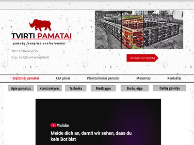 Pamatų įrengimas Vilniuje NEBRANGIAI | Grežtinių, polinių pamat