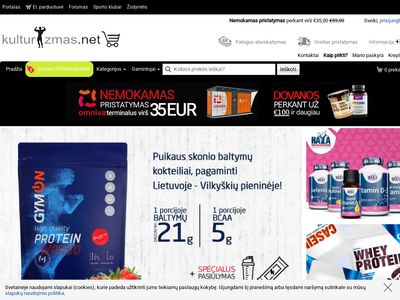 Maisto papildai sportui  shop.kulturizmas.net