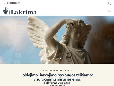 Laidojimo paslaugos Vilniuje | LAKRIMA  www.lakrima.lt