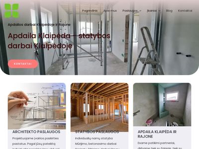 Apdaila Klaipėda – Vidaus apdailos ir remonto darbai Klaipėdoje