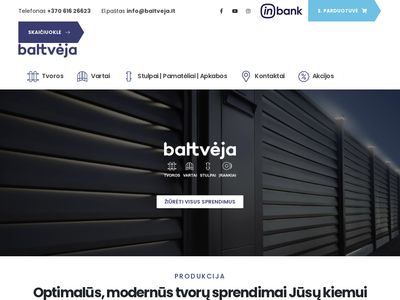 Baltvėja – aukštos kokybės tvoros  www.baltveja.lt