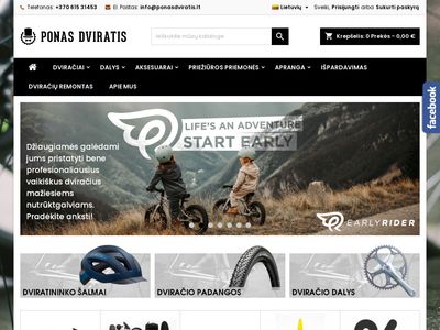 Ponas Dviratis – dviračiai, dviračių detalės, aksesuarai ir