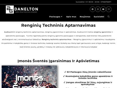 www.audiounit.lt | Muzikos instrumentai | DJ | Pro Garso | Šviesos |