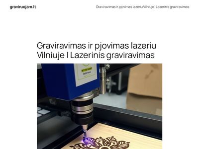 Graviravimas ir pjovimas lazeriu  www.graviruojam.lt