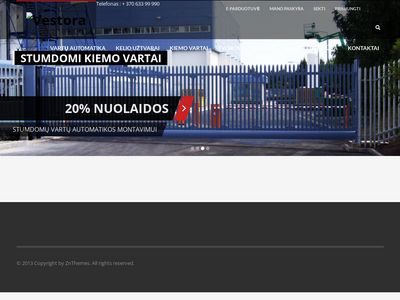 Vartų automatika | Kelio uztvarai |VESTORA.LT