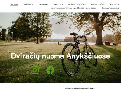 Dviračių nuoma Anykščiuose | Tel.: +37060785080