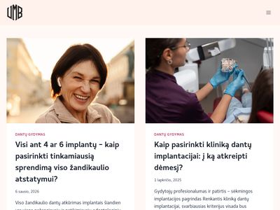 Odontologijos klinika | Infomracija pacientui apie odontologines