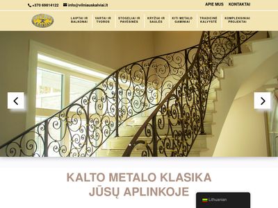 Visi kalvio darbai  www.vilniauskalviai.lt