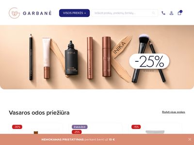 Profesionalios kosmetikos elektroninė parduotuvė – Garbanė.lt