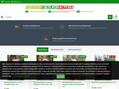 Vaikiškų rūbų parduotuvė WWW.DRABUZELIS.LT  www.drabuzelis.lt