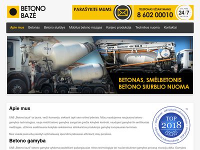 UAB „Betono bazė“ betono mazgas  www.betonobaze.lt