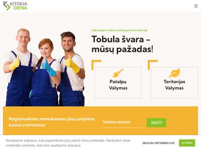 Valymo paslaugos – Patalpų valymas – Kitokia Diena UAB