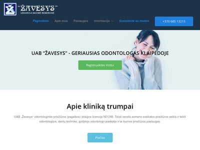 Odontologas Klaipėdoje | UAB Žavesys  www.klinikazavesys.lt