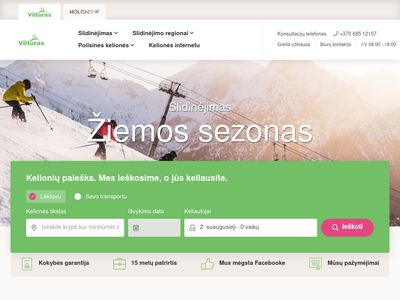 Vilturas – Slidinėjimo kelionės lėktuvu, autobusu, savo transportu