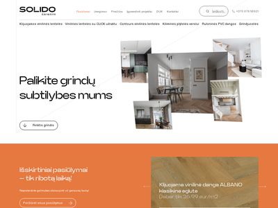 Grindys – Kokybiškos parketlentės ir laminatas Kaune | solido.lt