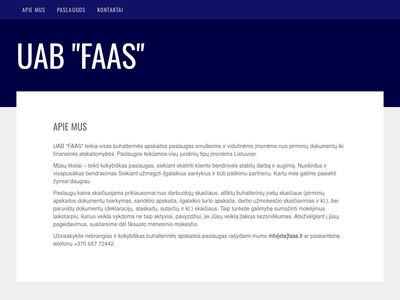 UAB „FAAS”  www.faas.lt