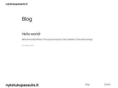 Nyk&scaron;tukų pasaulis – Nyk&scaron;tukų pasaulis