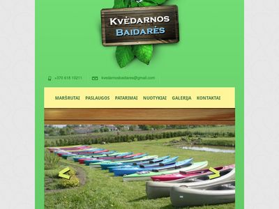 – Baidarių nuoma Žemaitijoje – Kvėdarnos baidarės