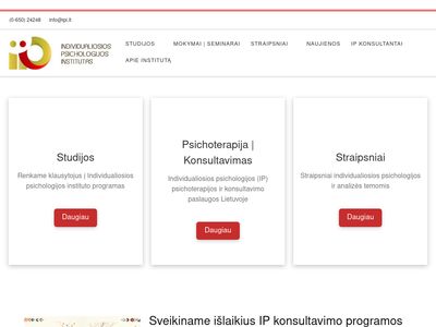 Individualiosios psichologijos institutas | Individualiosios