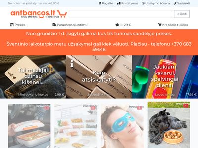 AntBangos.lt – malonios smulkmenos ir dovanos internetu