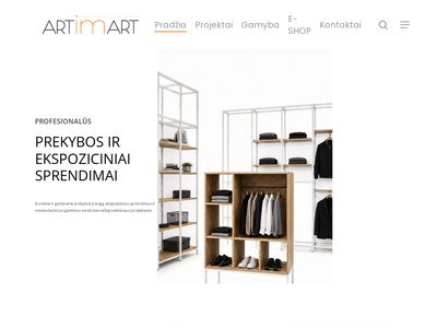 PARDUOTUVIŲ ĮRENGIMO SPRENDIMAI, ĮRANGA IR BALDAI | ARTIMART