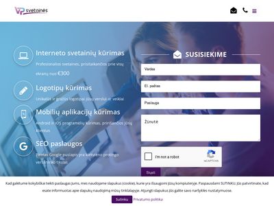 Internetinių svetainių kūrimas  vpsvetaines.lt