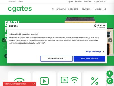 Internetas ir televizija – Cgates  www.cgates.lt