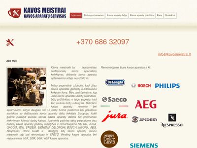 Apie mus  www.kavosmeistrai.lt