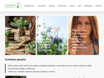 SveikatosPasaulis.lt | Nemokami patarimai Jūsų sveikatai ir grožiui