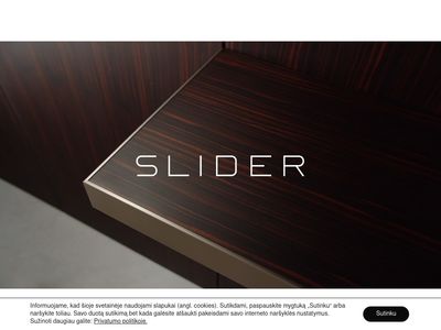 Slider.lt – Išskirtinė spinta už standartinę kain