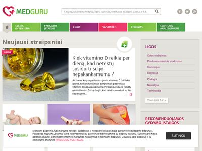 Sveikatos ir medicinos portalas | medguru.lt  www.medguru.lt