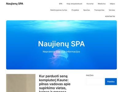 SPA grožio procedūros ir gydytojų konsultacijos bei paslaugos Kaune
