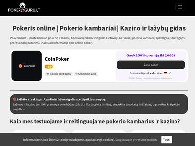 Poker Guru |  pokerguru.lt