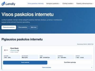 Visos paskolos internetu | Lendly.lt  lendly.lt