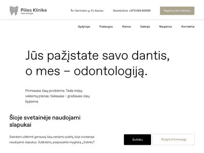 Dantų Gydymas ir Implantavimas – Pilies Odontologijos Klinika