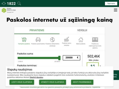 Paskolos internetu | Šeimos Kredito Unija  unija.lt