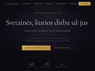 Internetinių svetainių kūrimas Kaune | Websprendimas.lt