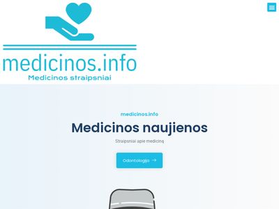 Medicinos naujienos⭐️Straipsniai apie mediciną❤️Sveikatos