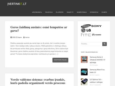 Naujausių IT įrenginių apžvalgos – įvertinkit.lt