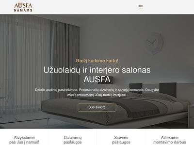 www.ausfa.lt  Užuolaidų salonas AUSFA – Jaukumas Jūsų namams.