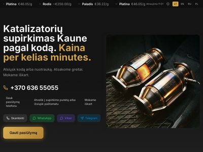 katalizatoriu-supirkimas.lt  Katalizatorių supirkimas Telšiuose | katalizatoriu-supirkimas.lt
