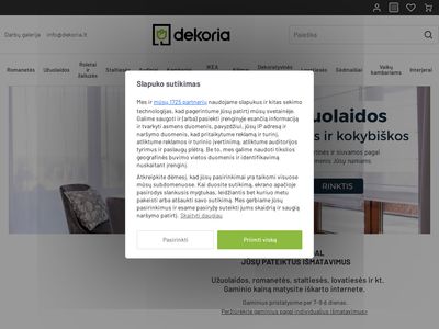 Internetinė parduotuvė – užuolaidos, romanetės, staltiesės,