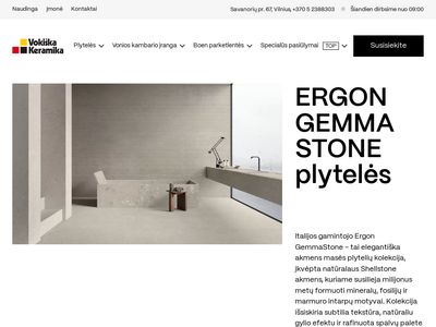 Plytelės: keraminės, akmens masės, klinkerio  www.vokiskakeramika.