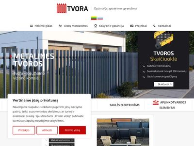 UAB Tvora – tvoros, vartai, aptvėrimo sistemos  www.tvora.eu