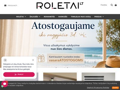 Roletai ir žaliuzės internetu – roletai.lt  roletai.lt